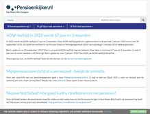 Tablet Screenshot of pensioenkijker.nl